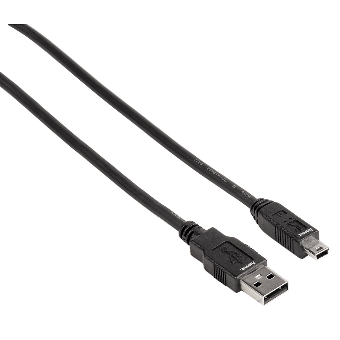 Navi USB Mini-USB Kabel 1.80 m, zwart | Hama