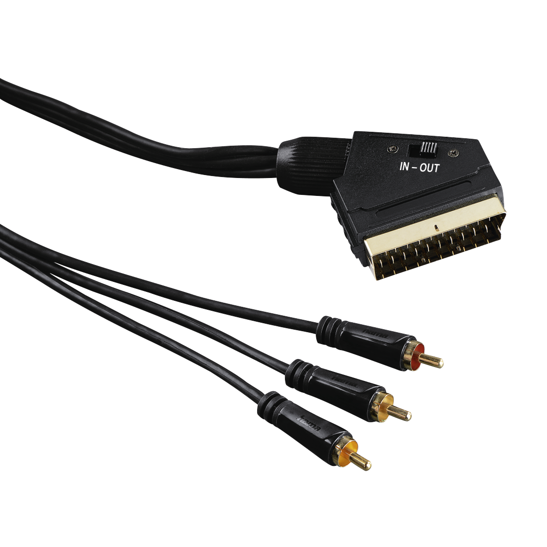 audio/video kabel scart - 3cinch 3m, 3ster | Hama