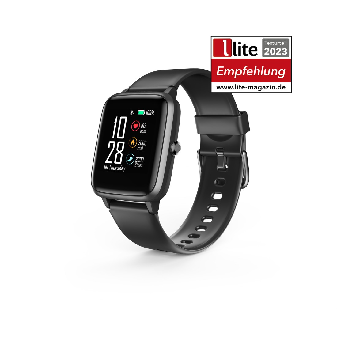 Hama Smartwatch Watch GPS, waterdicht, hartslag, calorieën, | hama.nl