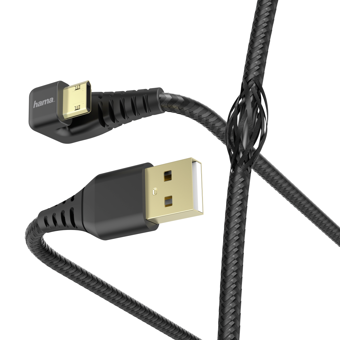 Oplaad-/gegevenskabel "Gamer", USB-A - micro-USB, 1,5 m, zwart | Hama