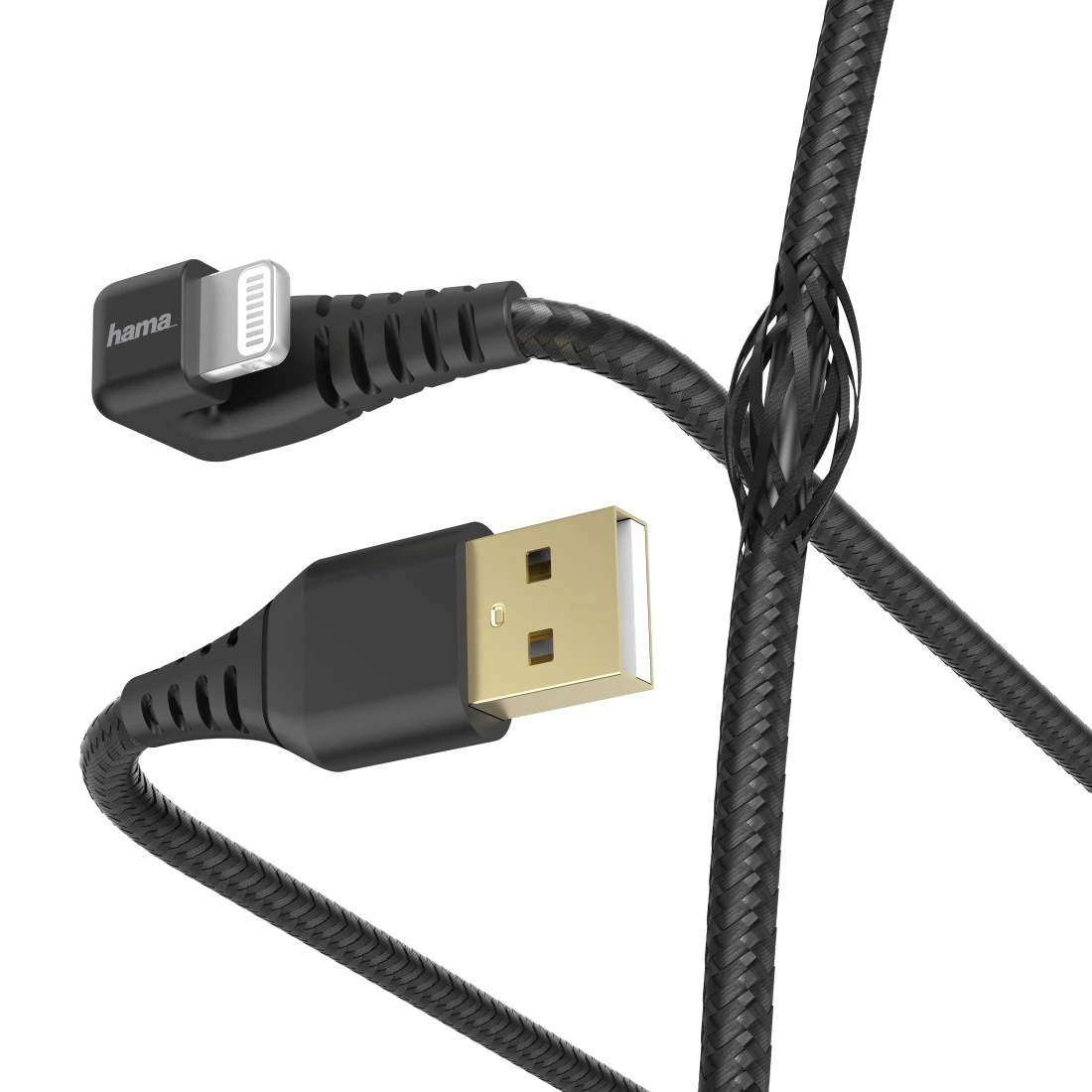 Oplaad-/gegevenskabel USB-A - Lightning, 1,5 zwart |