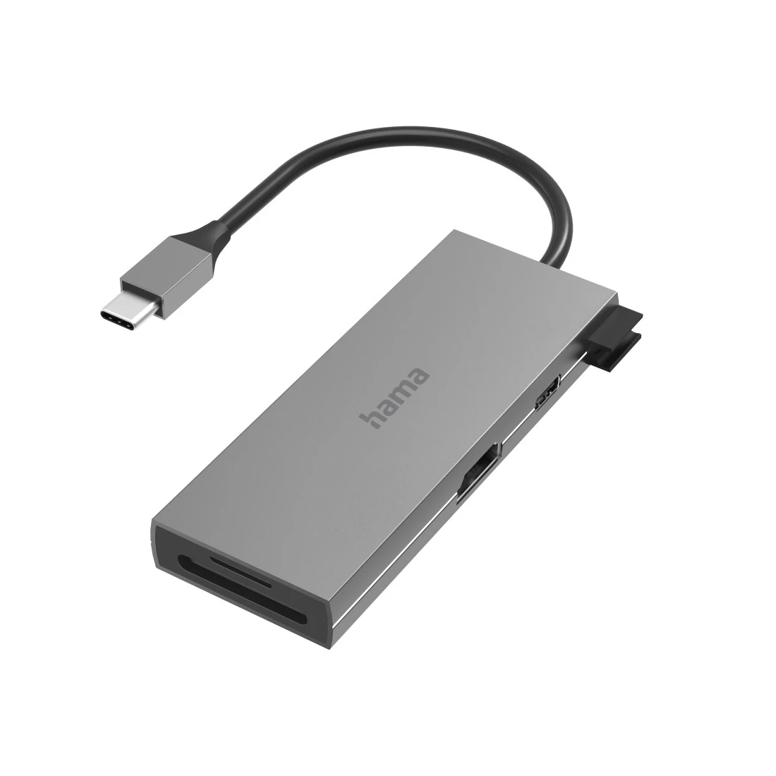 USB-C-hub, Multiport, 6-poorts, 2x USB-A, USB-C, HDMI™, SD, microSD | Hama