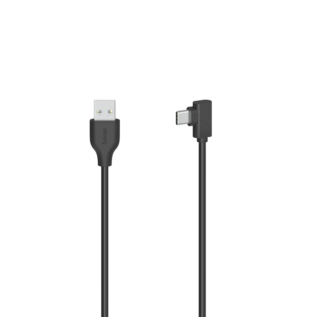 diagonaal Snel Soms USB-C-kabel, USB-C-stekker - USB-A-stekker, 90°, USB 2.0, 480 Mbit/s, 0,75m  | Hama