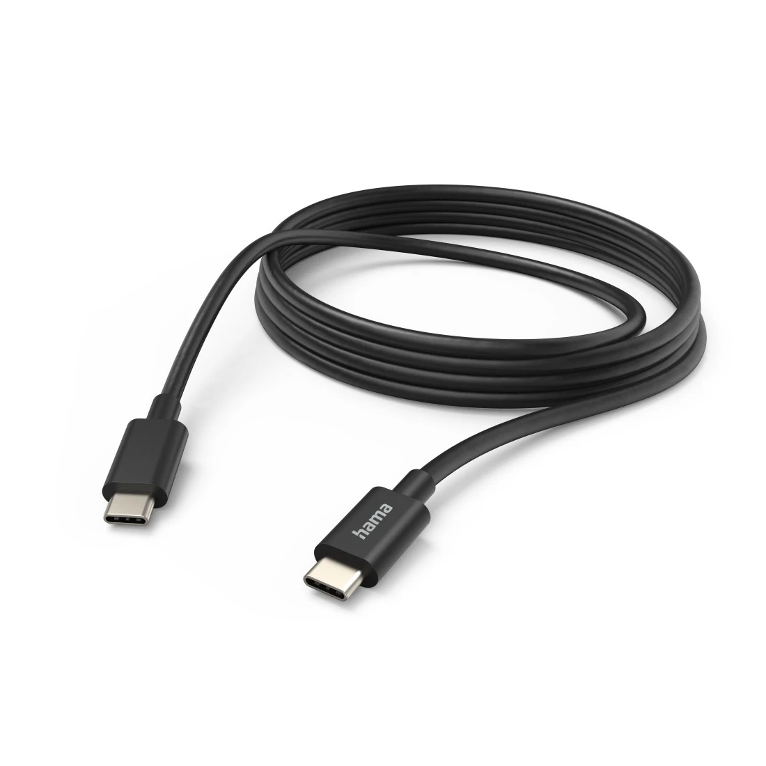 Oplaadkabel, USB-C - USB-C, 3 m, zwart | Hama