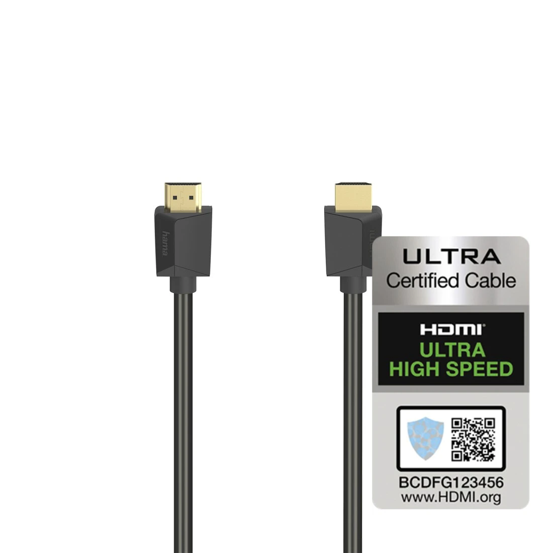 Ultra high-speed HDMI™-kabel, gecertificeerd, conn.-connector, 8K, 1,0 m |  Hama